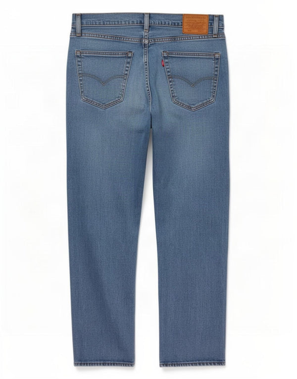 Мужские зауженные джинсы Levi's 502 W34 L27 синие, хлопок