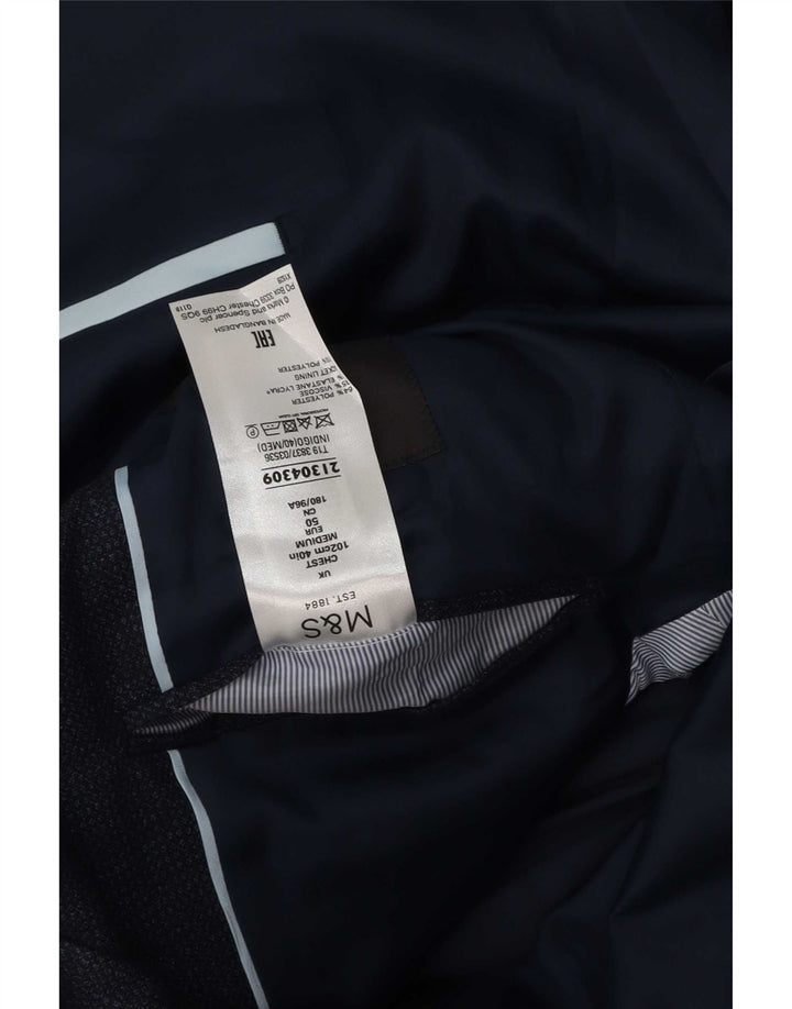 Мужской пиджак на двух пуговицах Marks & Spencer UK 40, средний темно-синий