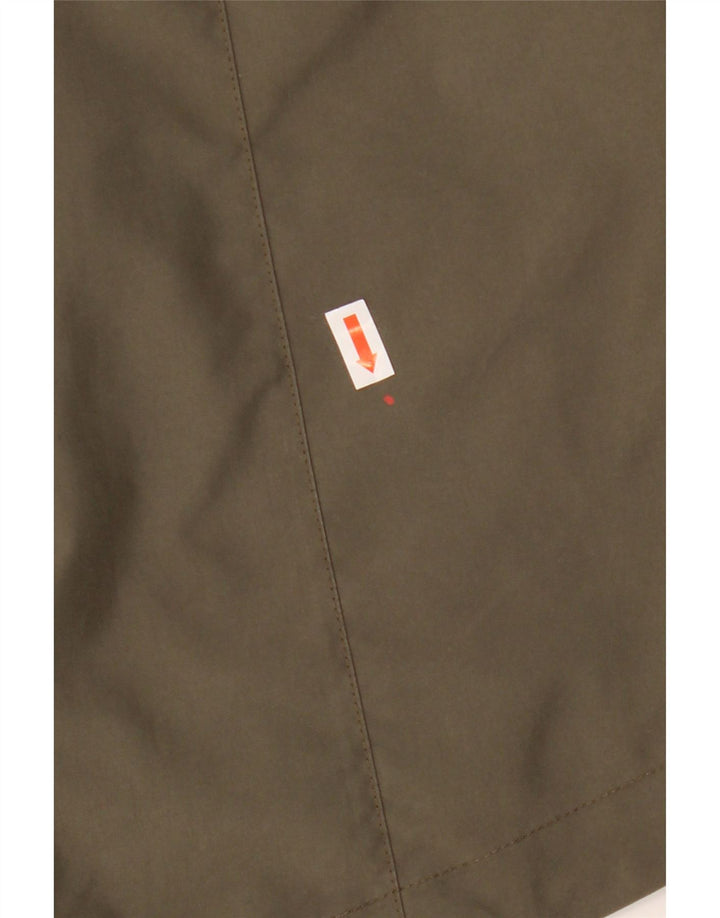 Женская дождевик с капюшоном Jack Wolfskin UK 14/16, большой полиэстер цвета хаки