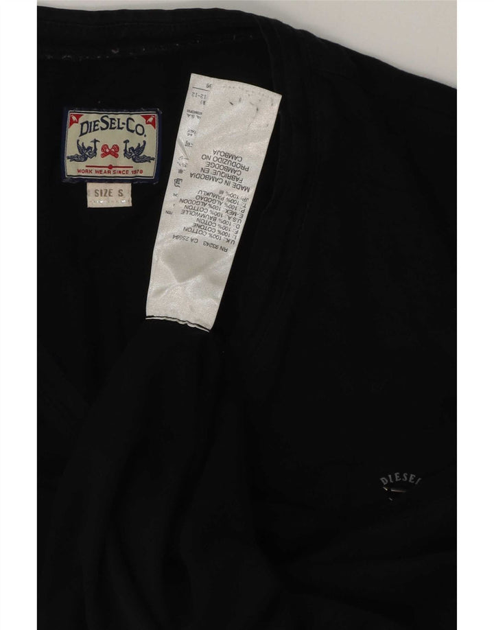 Мужская футболка Diesel Top Small Black Cotton
