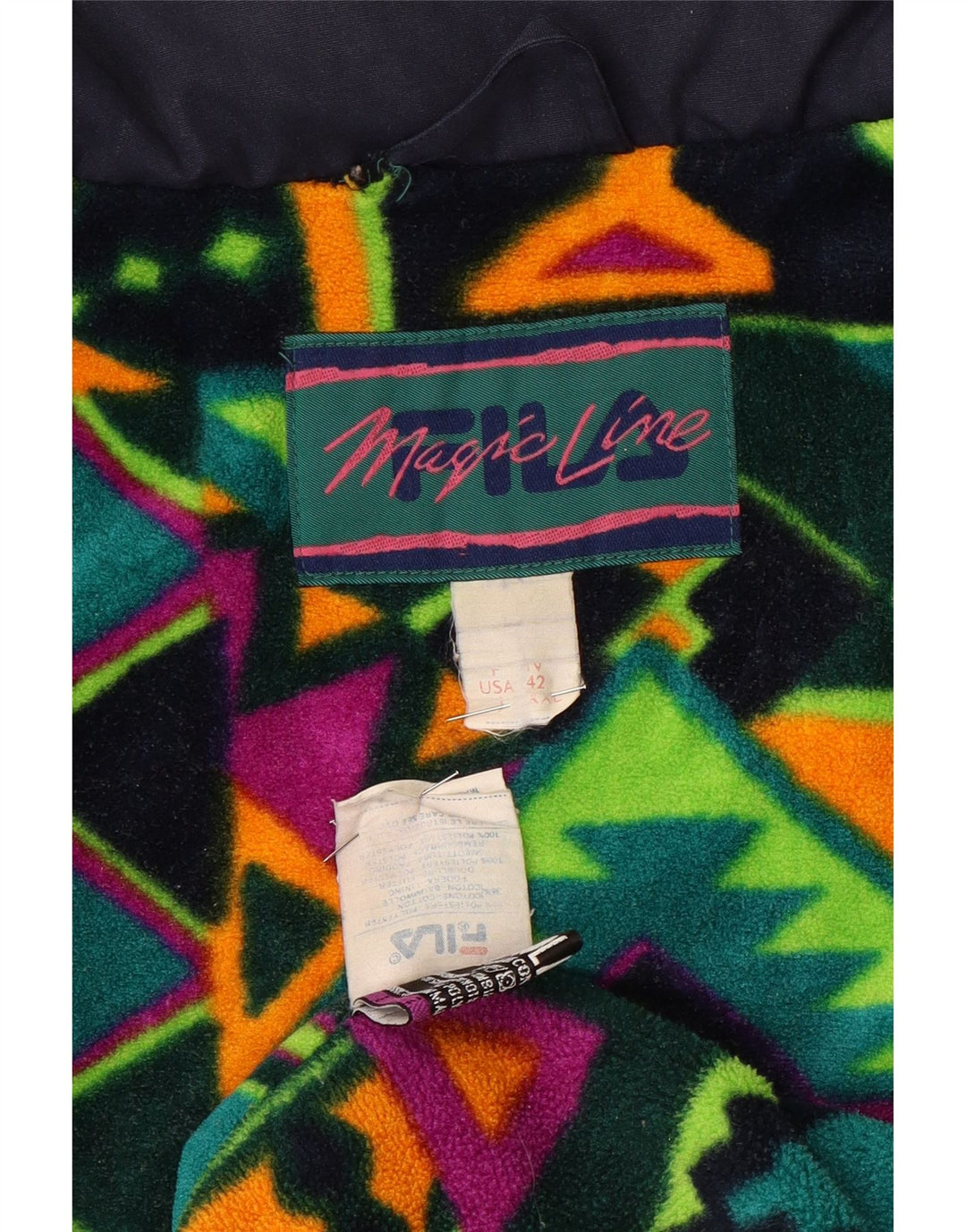 Мужская ветровка Fila Magic Line UK 44 2XL Темно-синий полиэстер