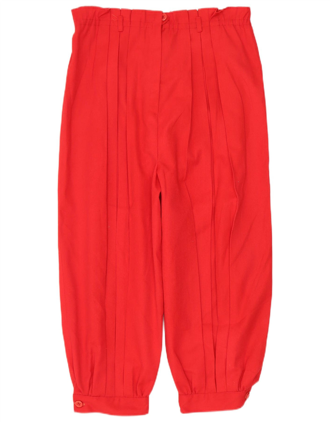 ВИНТАЖНЫЕ женские капри с завышенной талией на крючках W28 L18, красный полиэстер