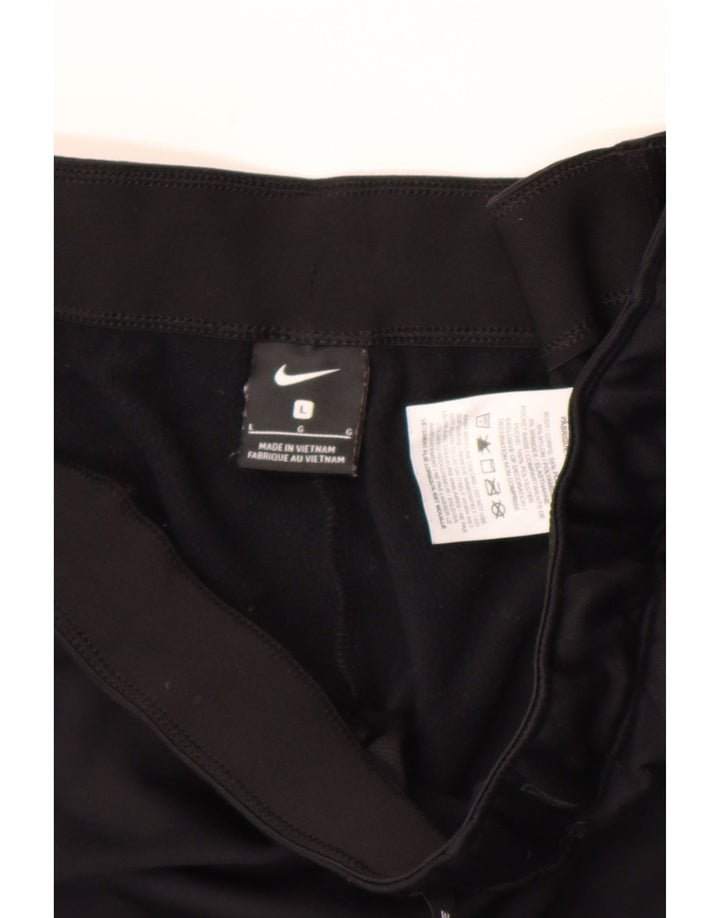 Женские спортивные брюки Nike Dri Fit, большие черные нейлоновые брюки