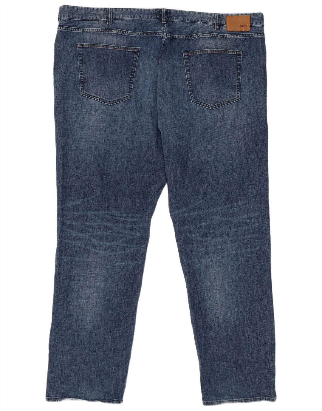 Мужские прямые джинсы Hugo Boss W48 L34 синие, хлопок