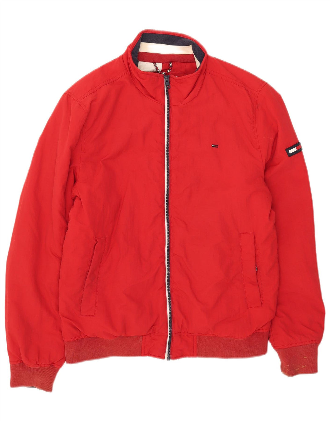 Мужской бомбер Tommy Hilfiger UK 36, маленький красный из полиамида