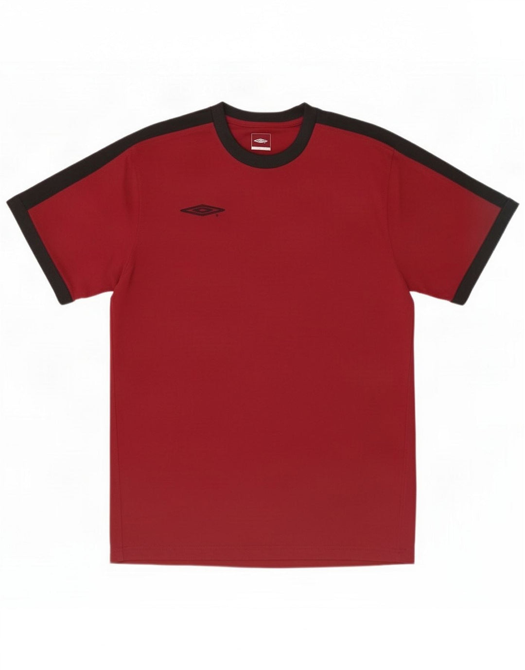 Umbro Мужская футболка с рисунком Верх большой красный полиэстер с цветными блоками