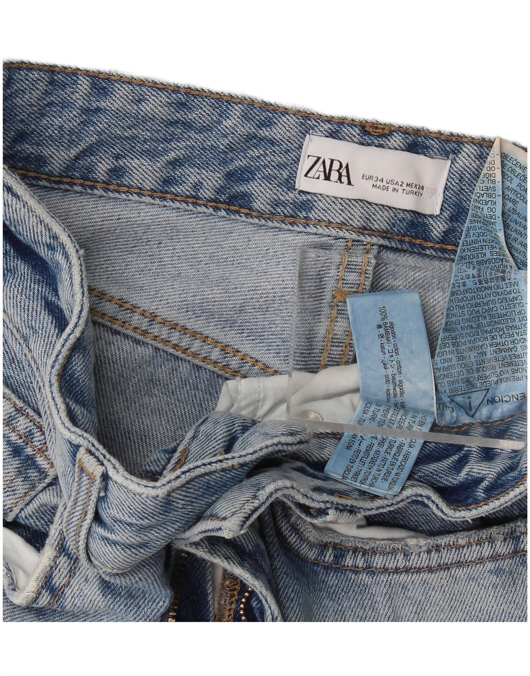 Женские джинсы Bootcut Zara EU 34 2XS W24 L33 Синие, хлопок