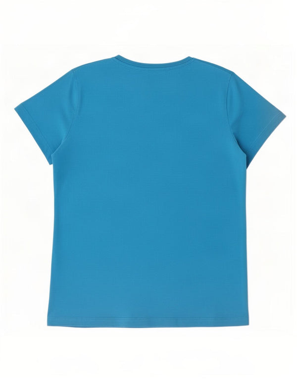 Женская футболка узкого кроя с рисунком Nike Top UK 18 XL, синяя, хлопок