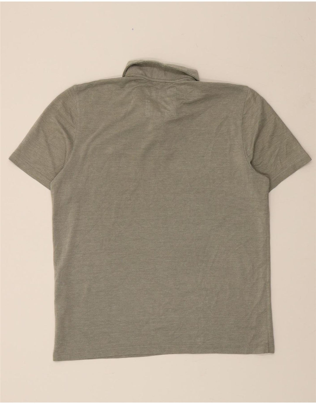 TED BAKER Mens Short Sleeve Polo Shirt Size 4 Large Khaki Modal Vintage Ted Baker and Second-Hand Ted Baker from Messina Hembry 