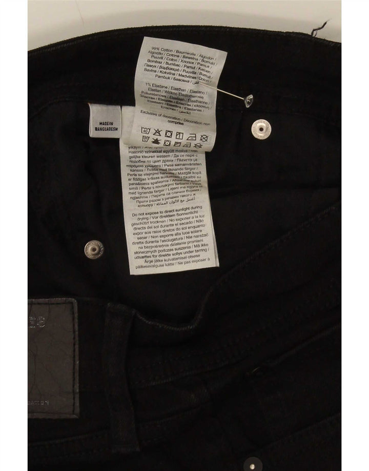 Мужские джинсовые шорты Jack & Jones стандартного кроя, большие размеры W34, черный хлопок