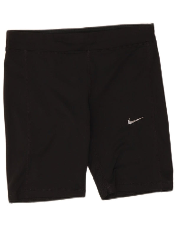 Женские спортивные шорты Nike Dri Fit UK 10, маленькие черные из полиэстера