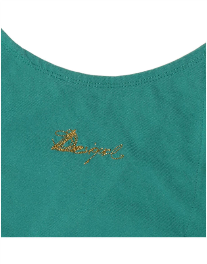 Женское платье трапециевидного силуэта с рисунком Desigual UK 14, средний бирюзовый, с узором пейсли