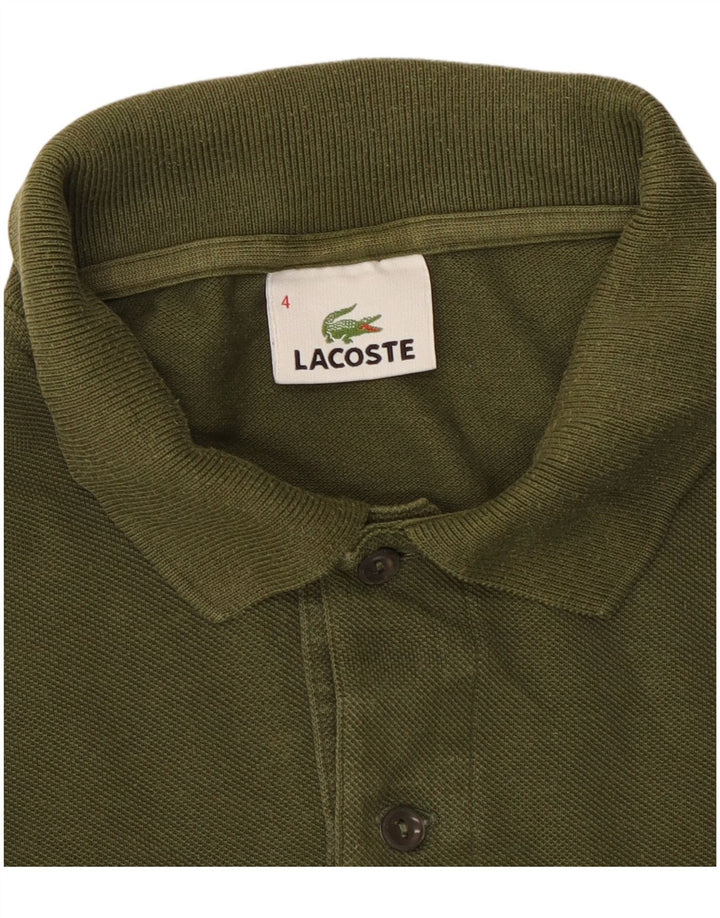 Мужская рубашка-поло Lacoste, размер 4, средний хаки