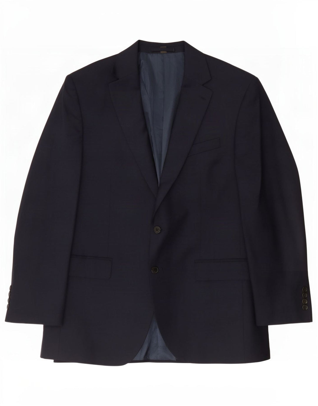 Мужской пиджак Marks & Spencer с 2 пуговицами UK 44 XL Темно-синий полиэстер