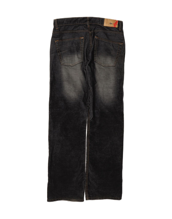 Мужские повседневные брюки с низкой талией Zara Bootcut EU 42, большие W32 L34, черные