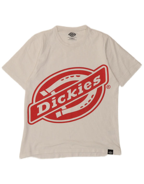 Женская футболка свободного кроя с рисунком Dickies Top UK 6 XS, белый хлопок