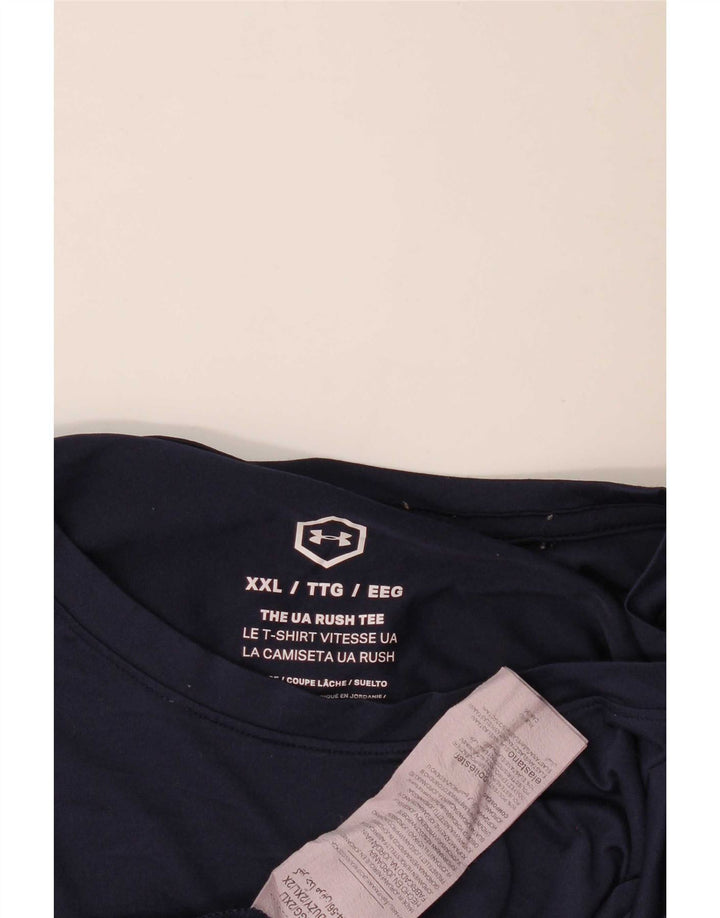 Мужская футболка Under Armour Top 2XL Темно-синий полиэстер