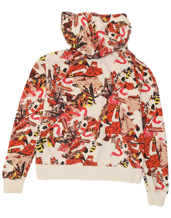 Женский джемпер с капюшоном CONVERSE с абстрактным узором UK 10, маленький разноцветный