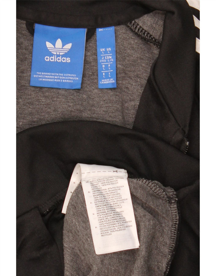 Мужской спортивный костюм ADIDAS, верхняя куртка, большой черный полиэстер
