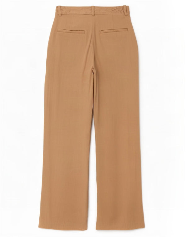 Женские повседневные широкие брюки Zara, маленькие W26 L28, бежевые