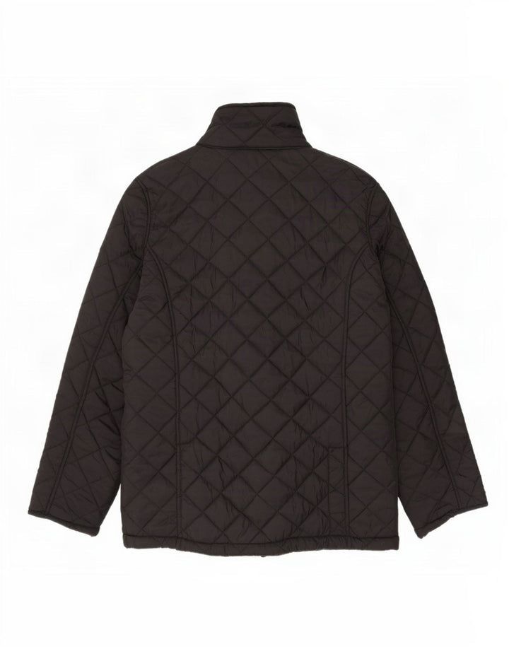 Винтажная мужская стеганая куртка UK 42 XL, черный нейлон