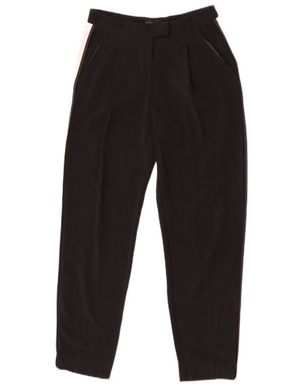 Женские зауженные брюки чинос Topshop UK 8 Medium W27 L28, черный полиэстер