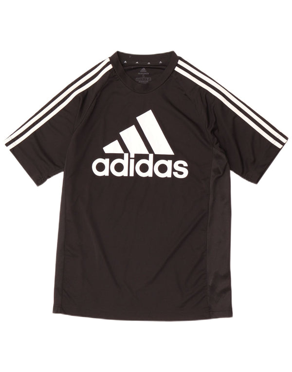 Мужская футболка Adidas Aeroready с рисунком, маленький черный полиэстер