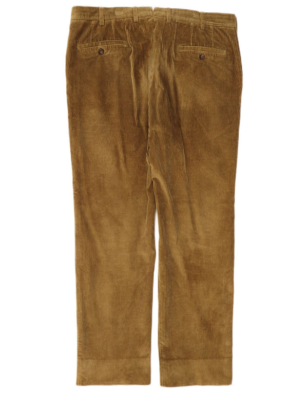 Borsalino Мужские прямые вельветовые брюки IT 54 2XL W36 L31 Хаки Хлопок