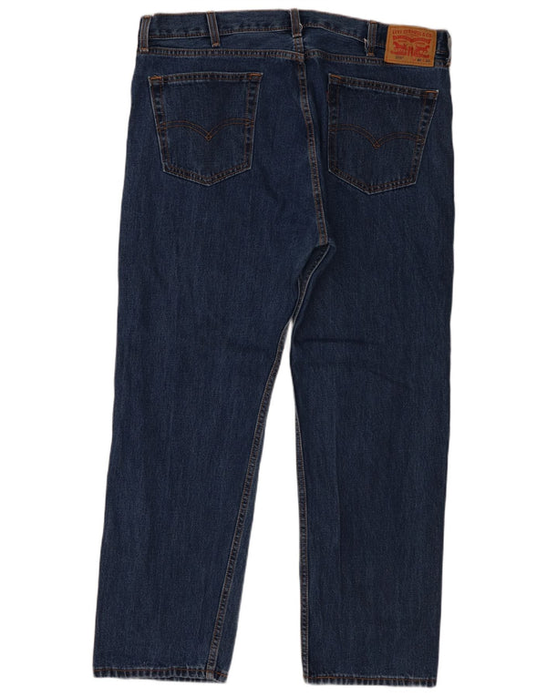Мужские прямые джинсы Levi's 505 W40 L30 темно-синие, хлопок