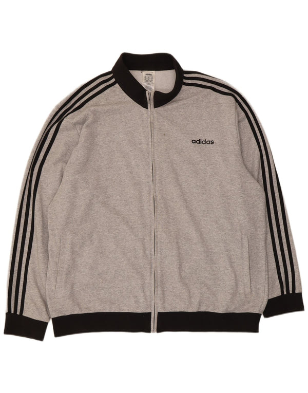 Мужской спортивный костюм Adidas Top Jacket 2XL Серый хлопок с цветными блоками