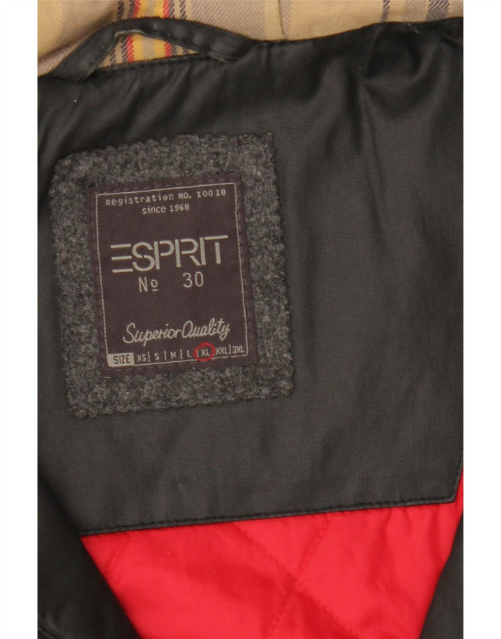 Мужской анорак с капюшоном Esprit UK 42 XL Черный
