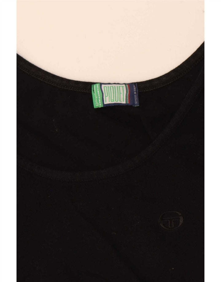 Женский укороченный жилет Sergio Tacchini UK 10, маленький черный