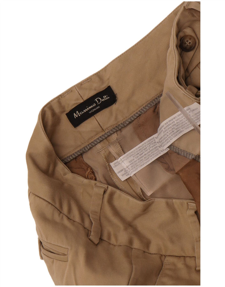 Женские прямые брюки чинос Massimo Dutti EU 40 Medium W30 L30 Бежевые