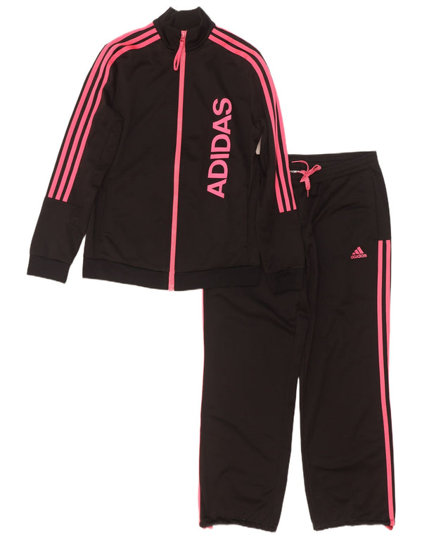 Женский спортивный костюм Adidas с графическим рисунком UK 12/14, средний черный, полиэстер