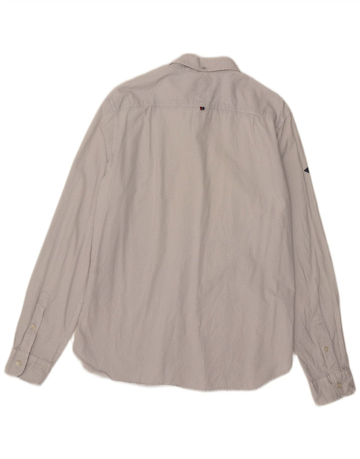 Мужская рубашка Superdry 2XL, серая, пятнистая, хлопок