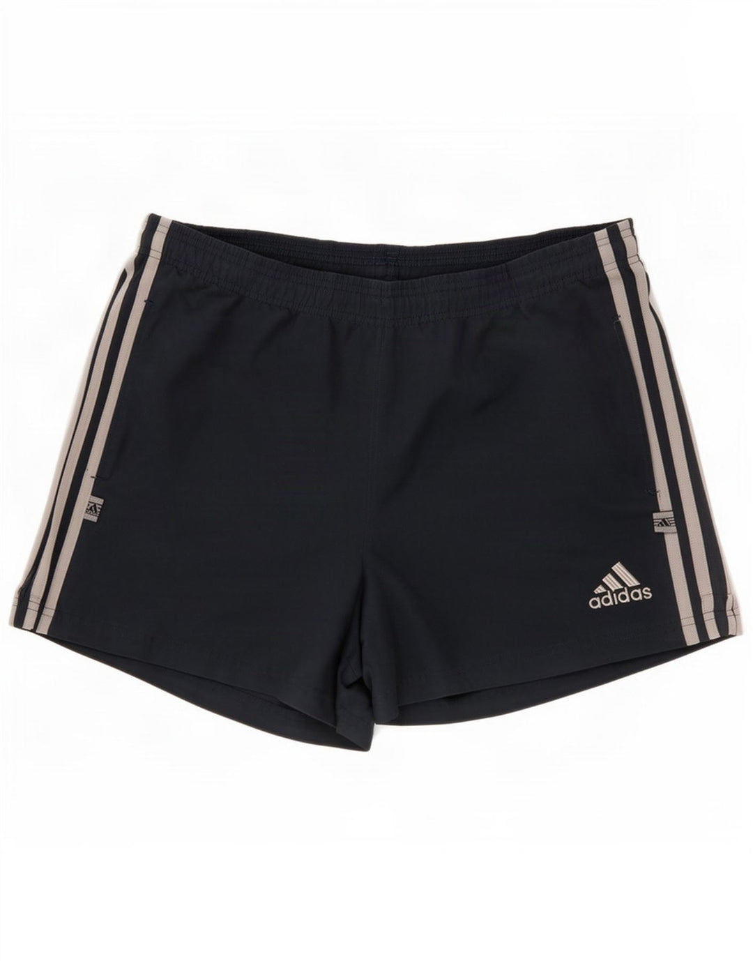 Мужские спортивные шорты Adidas среднего размера, темно-синие, полихлорид