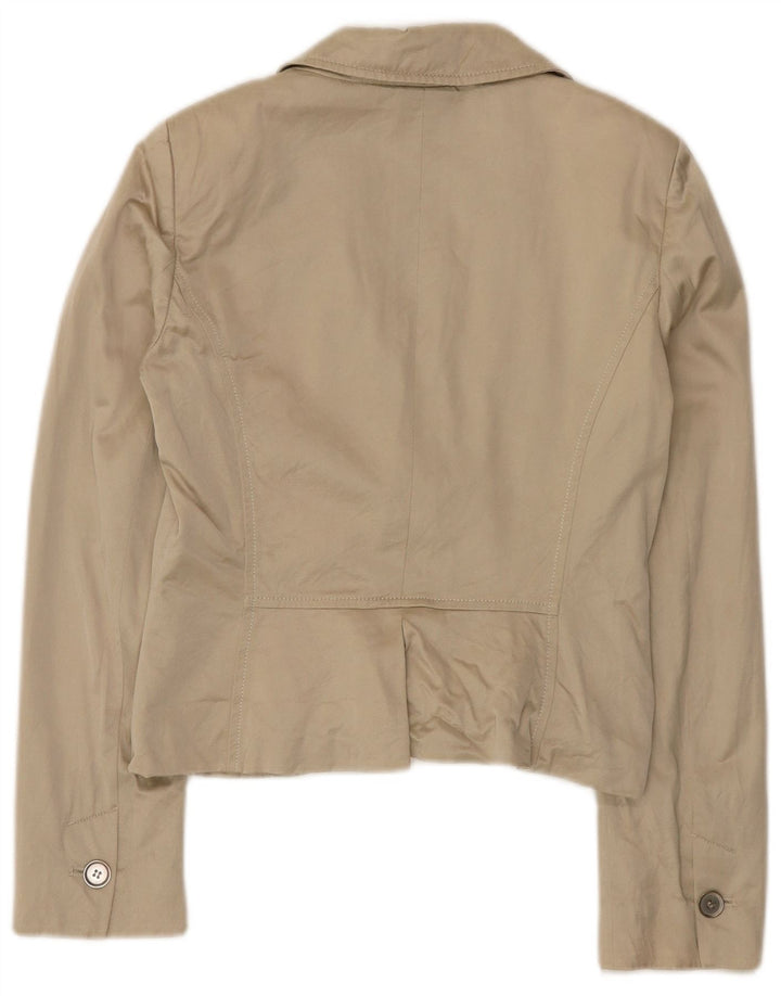 Женский укороченный пиджак на 2 пуговицах Max & Co., Великобритания, 12, средний бежевый