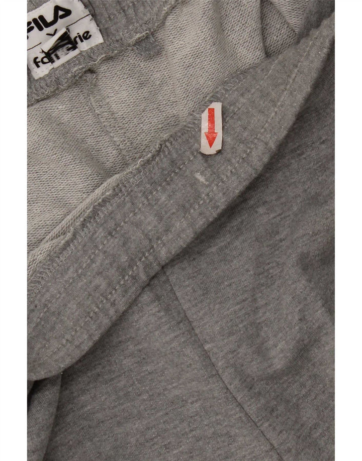 Fila Мужские спортивные шорты с рисунком, большие серые, хлопковые