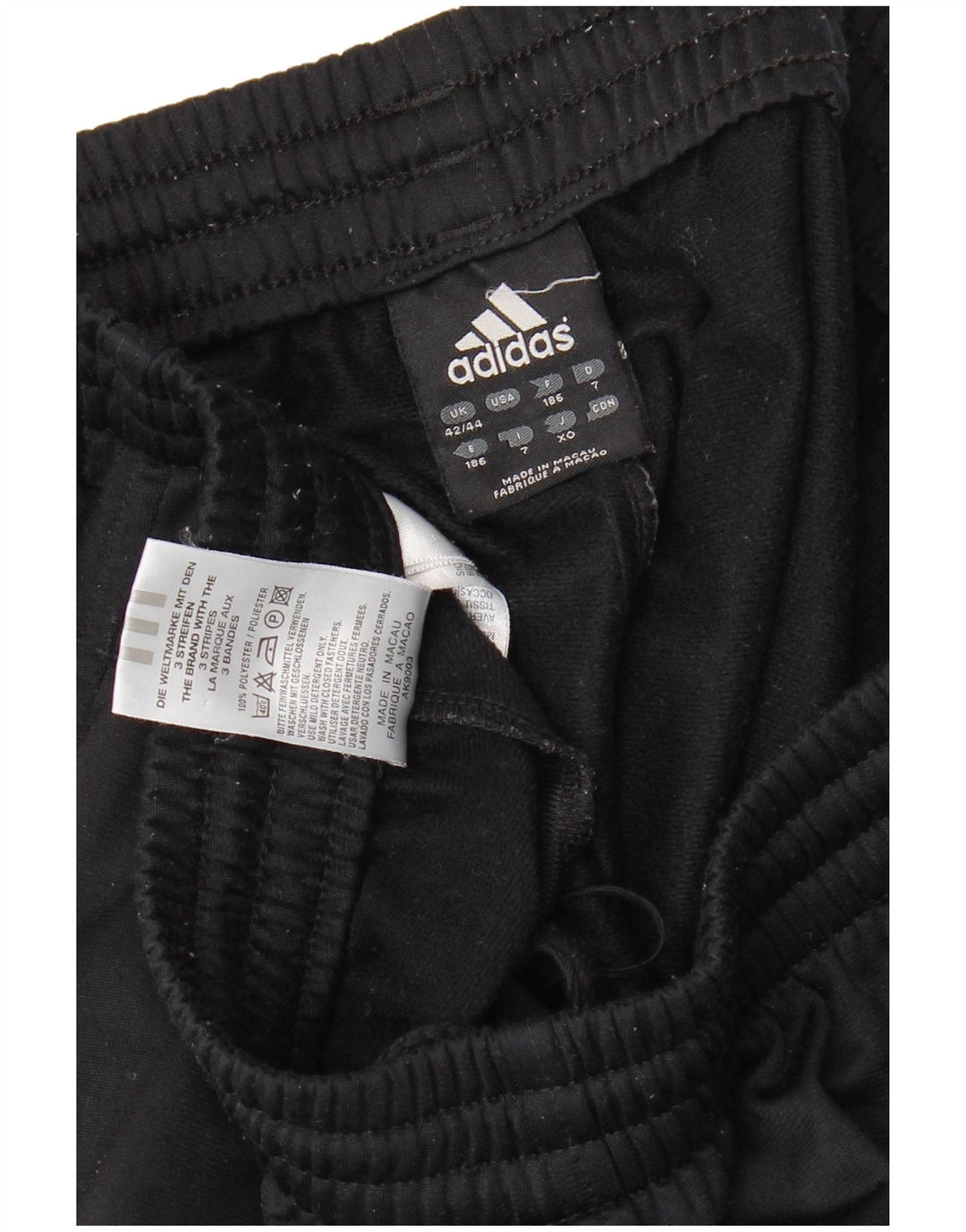 Мужские спортивные брюки Adidas UK 42/44, большой черный полиэстер