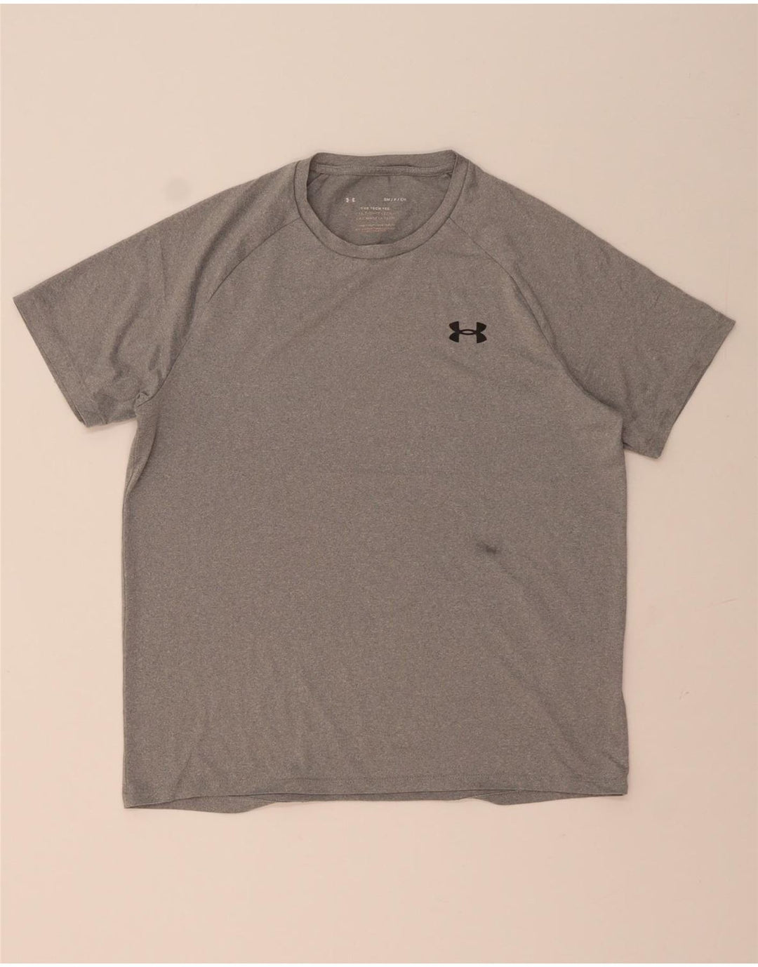 Мужская футболка свободного покроя Under Armour, маленький серый полиэстер