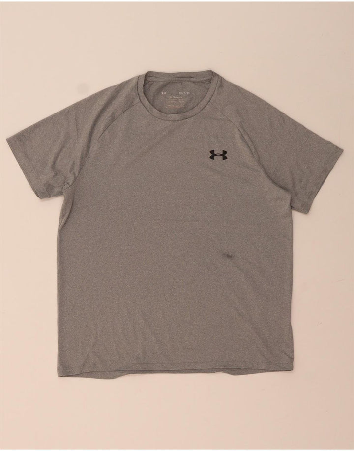 Мужская футболка свободного покроя Under Armour, маленький серый полиэстер