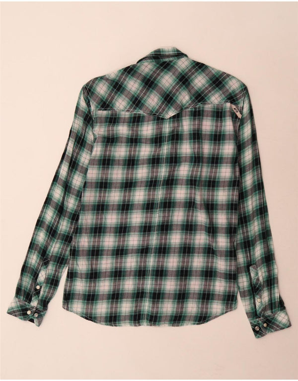 Мужская фланелевая рубашка Jack & Jones XL, зеленая клетка, хлопок