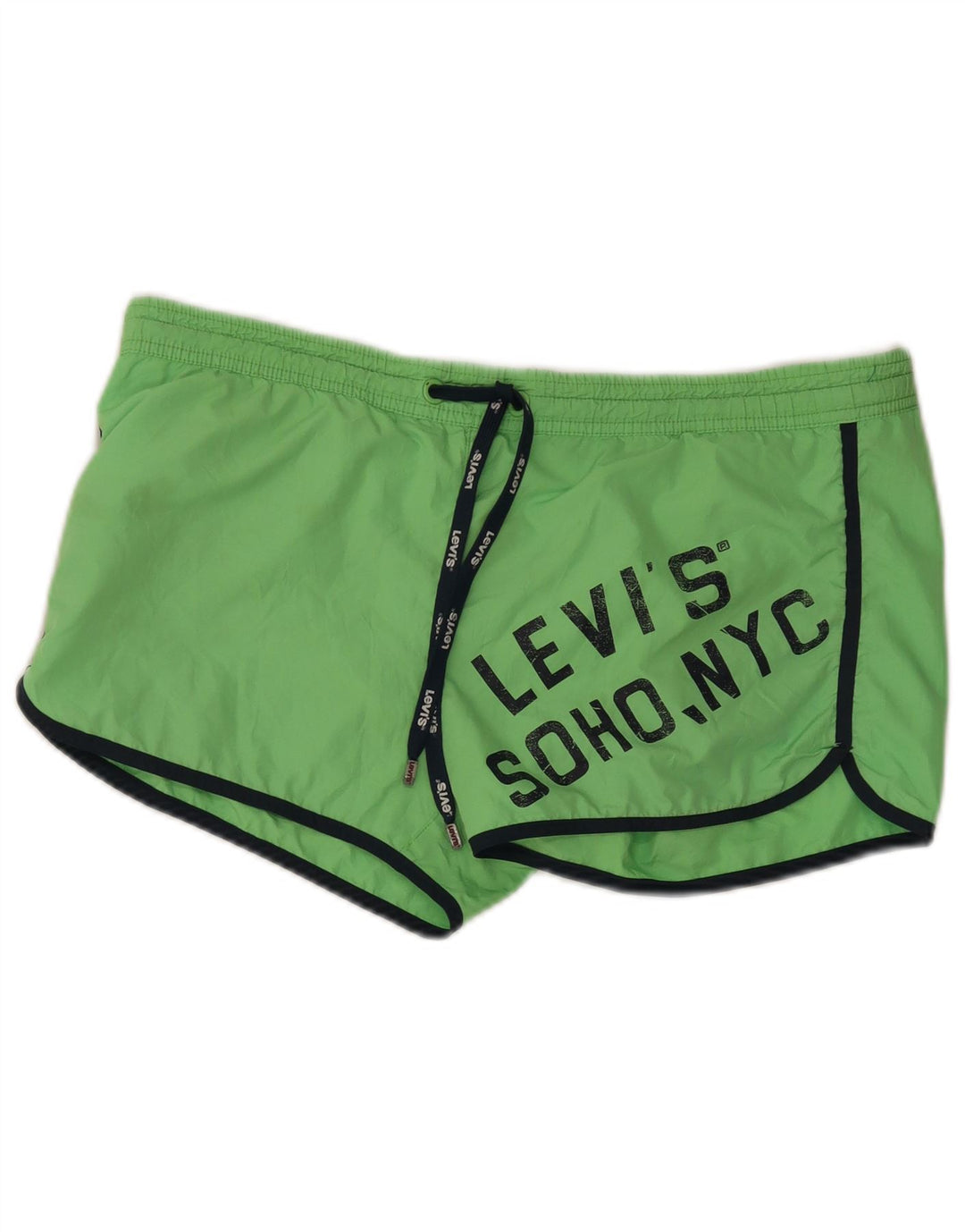 Мужские шорты для плавания Levi's с рисунком, большие зеленые, полиэстер