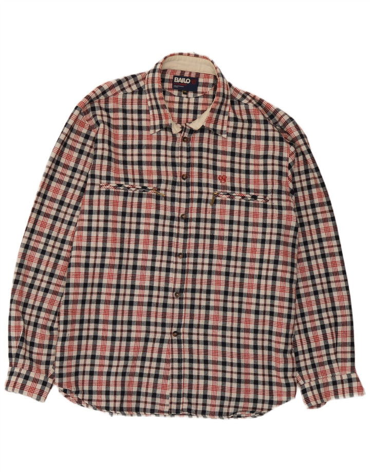 Мужская фланелевая рубашка Bailo 2XL в разноцветную клетку