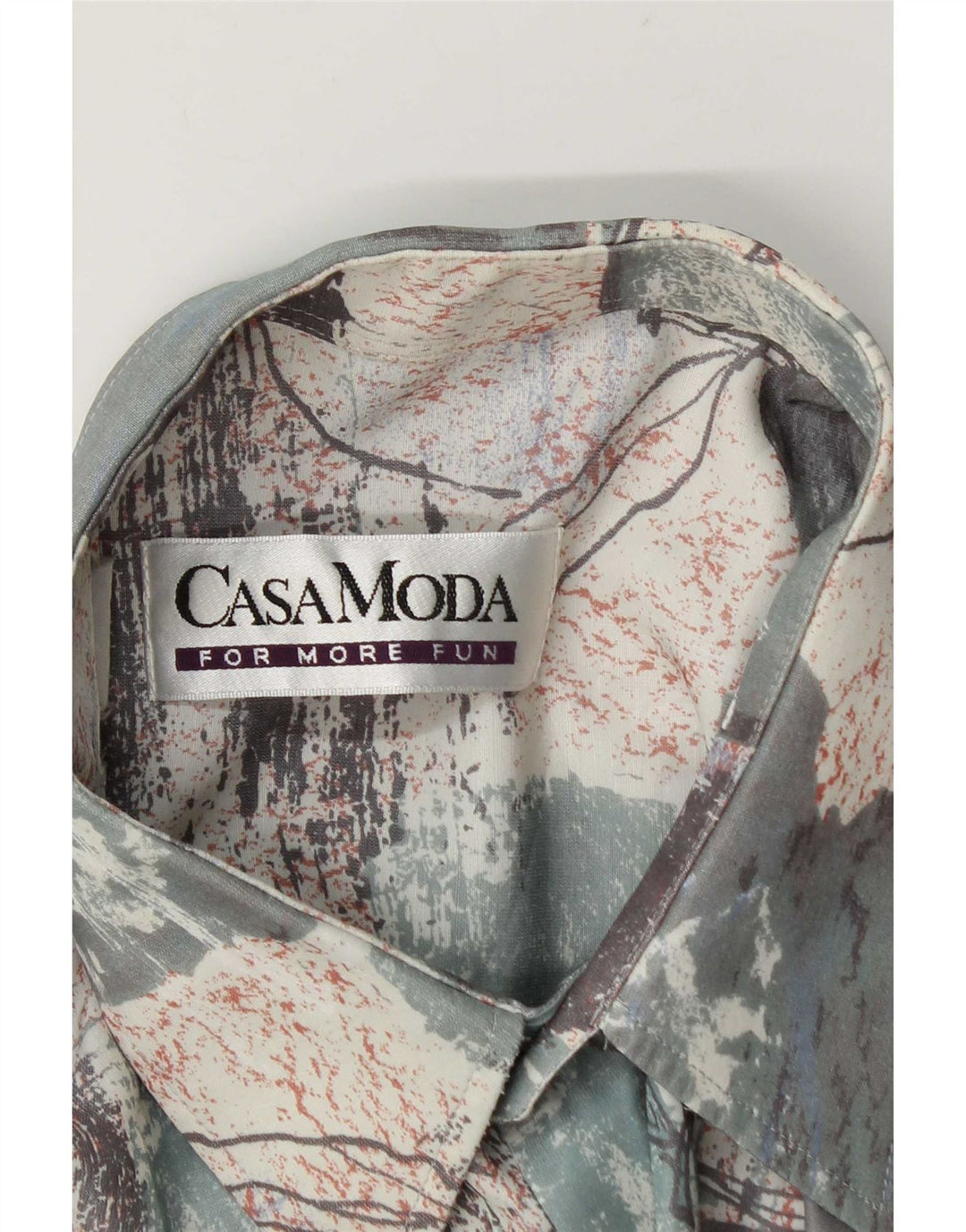 Мужская рубашка с коротким рукавом Casa Moda, большая разноцветная пэчворк