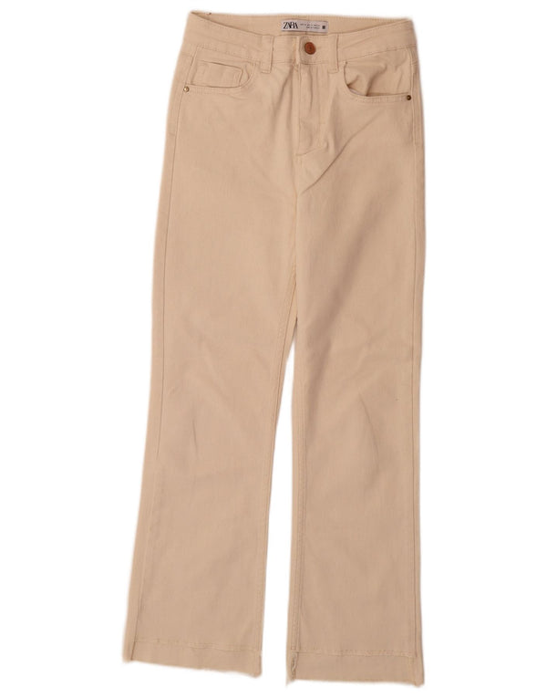 Женские джинсы Bootcut Zara EU 34 2XS W24 L28 Off White Cotton