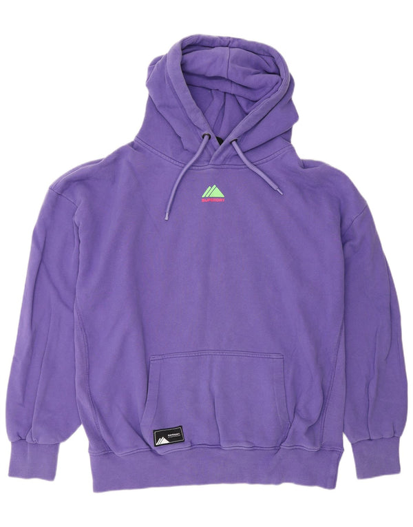 Superdry Mens Graphic Loose Fit Hoodie Jumper Medium Purple