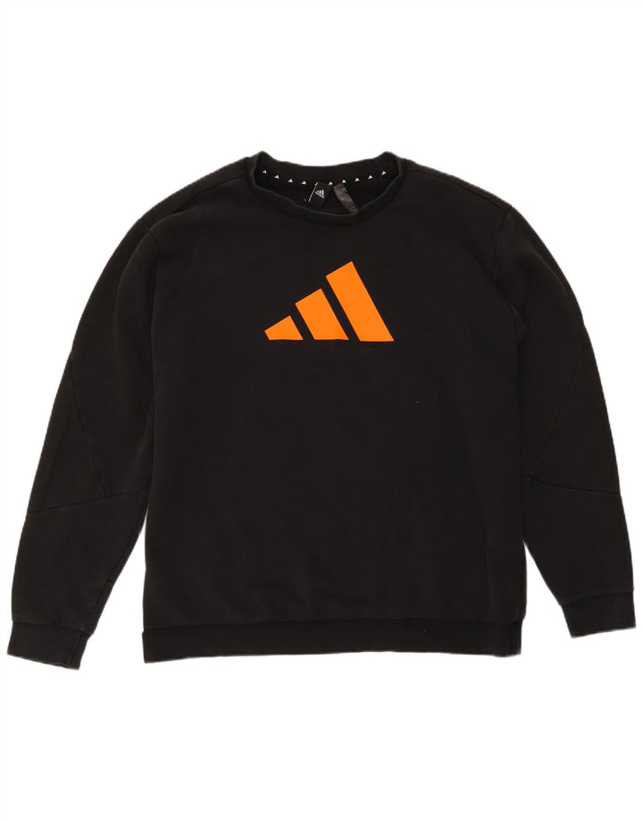 Мужской свитер с рисунком Adidas Jumper XL, черный хлопок