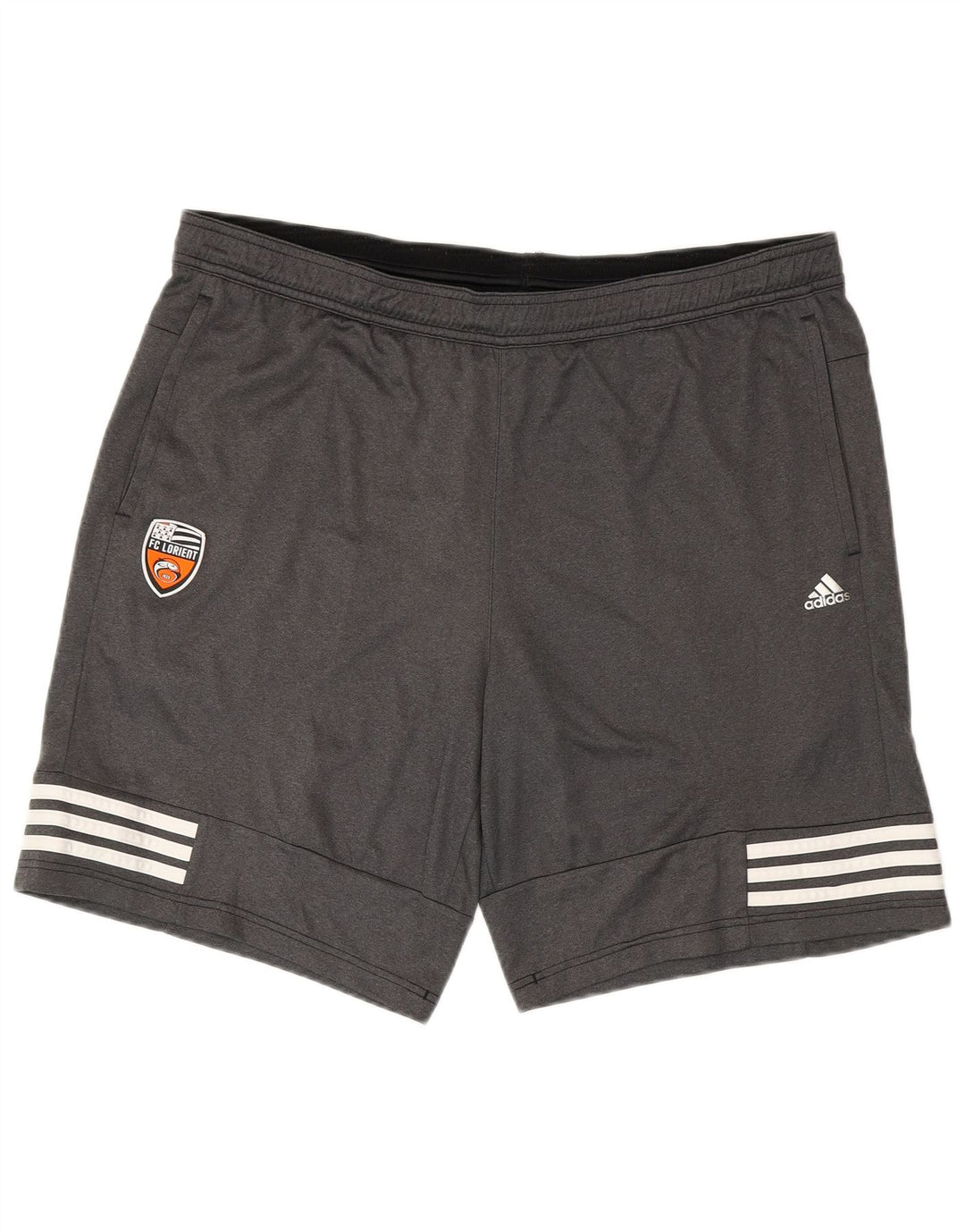 Мужские спортивные шорты ADIDAS FC Lorient, большие серые, полиэстер
