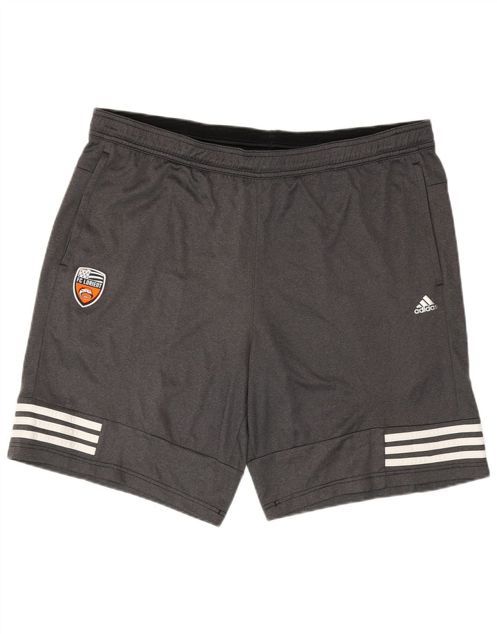 Мужские спортивные шорты ADIDAS FC Lorient, большие серые, полиэстер